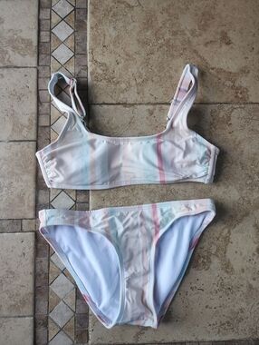 Xhilaration Pastel Striped Bikini